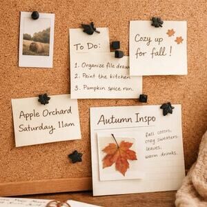 Pottery Barn Fall Leaf Push Pin Set 30pc Autumn Bulletin Board Decor NIB